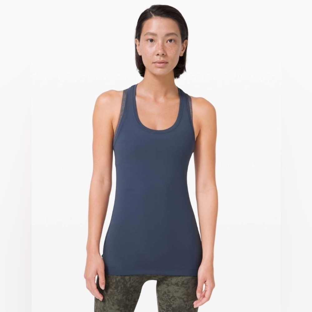 Lululemon Cool Racerback Short Tank *Luxtreme in Iron Blue